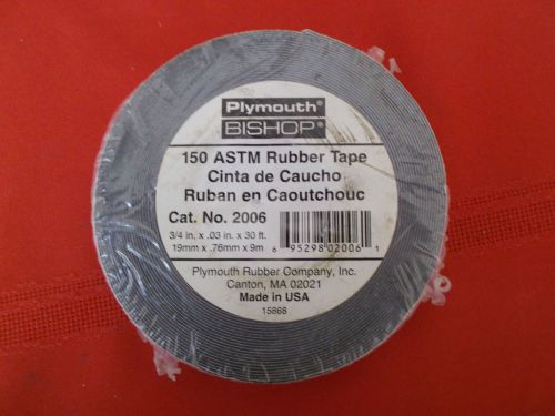 Roll of Plymouth Bishop 150 ASTM RUBBER TAPE 3/4&#034; x 30&#039; Self-Amalagamating