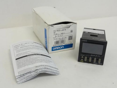 151085 New In Box, Omron H5CX-L8D-N Multi-Function Timer, 9.99s-9999h, 24VAC