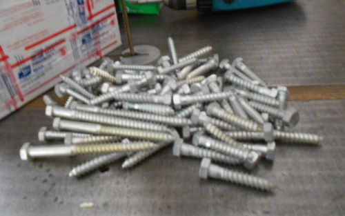 83 assorted size lag screws &#034;free shipping&#034; for sale
