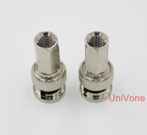 5pcs Male BNC To Q9 Hexagon Adapter Connector Coupler For CCTV camera