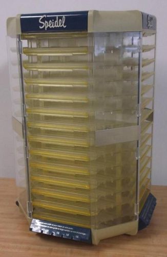 VINTAGE~SPEIDEL~REVOLVING DISPLAY CASE/CAROUSEL FOR 52 WATCH BANDS~OCTAGON~VGC!