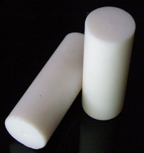 2Pcs 56mm Long  20mm Dia. PTFE Teflon Round Rod Bar