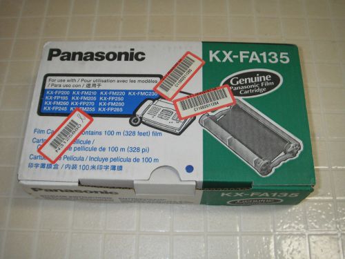 New Panasonic KX-FA135 100-Meter Thermal Transfer Film Cartridge