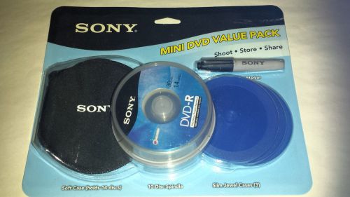 SONY MINI DVD-R RECORDABLE DISCS - 10DMR30R1H/VP