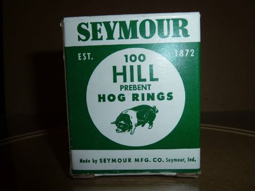 Seymour Mfg. Co. No. PBH3 1 Box 100 Hill Prebent Hog Rings