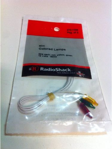 3Mini Colored Lamps #272-1099 By RadioShack