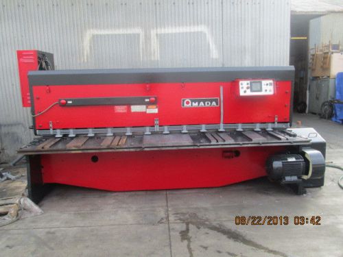 Amada model m-3060  power squaring shear 1/4&#034; x 10&#039; capacity with squaring arm for sale