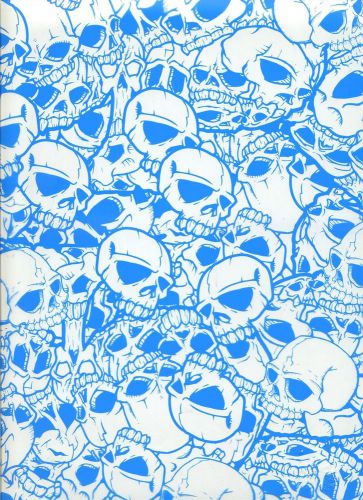 HYDROGRAPHIC HYDROGRAPHICS PRINT HYDRO DIPPING FILM Blue Laughing Skull Dip