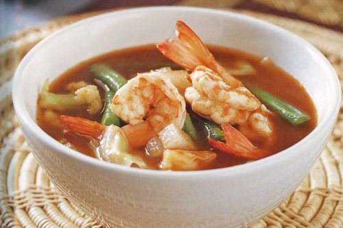 Sour Soup Fish Mixed Veggies Cook Thai Food Recipes Delicious Easy Authentic