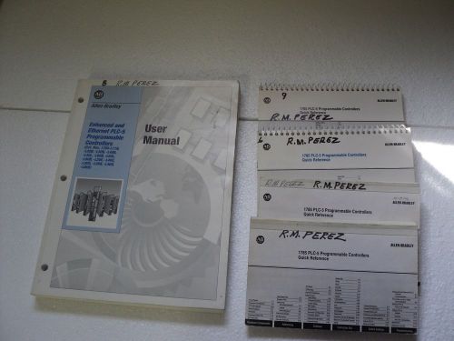 Lot of 5 Allen Bradley PLC-5 Manuals