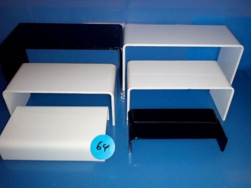 ACRYLIC DISPLAY RISER SET BLEMISHED ASSORTED SIZES 6 Pieces  # LOT 64