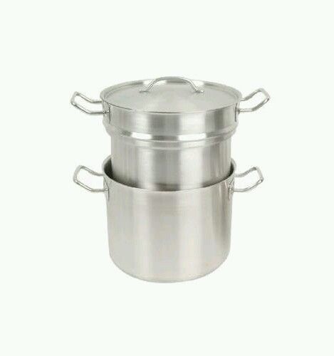 New Thunder Group SLDB020 - Stainless Steel Double Boiler with Cover - 20 Qt