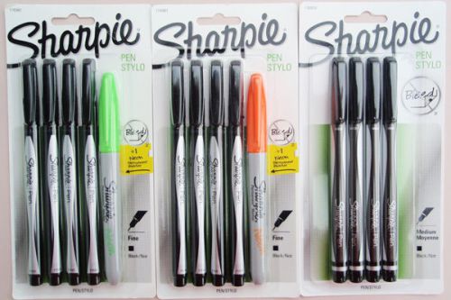 LOT of 12 Sharpie Pen Stylo, 12 Medium Black