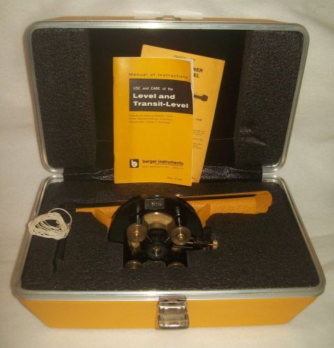 Berger Instruments Model 190B Transit Level Measurement Mint in Box