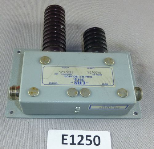 EMR Corp Dual R.F. Isolator 8450/34  Frequency: 160.425 MHZ