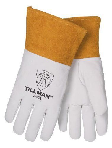 Tillman 24C XL Premium Grade Pearl Gray Kidskin TIG Welders Glove | 4&#034; Cuff