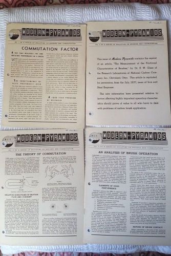 Modern Pyramids Bulletins (Set of 7) (1941) National Carbon (Union Carbide)
