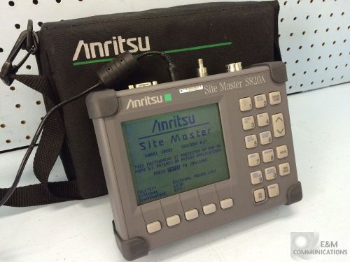 Anritsu s820a site master microwave transmission line broadband analyzer for sale