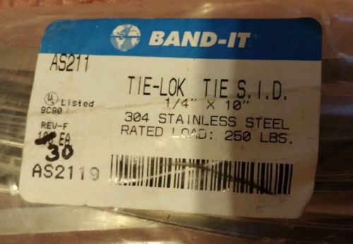 Band-It Tie Lok 30 Count Bag AS2119 1/4&#034; x 10&#034;