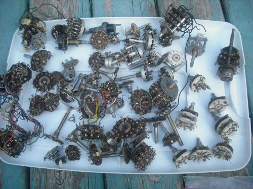 5 Pound Lot of Vtg Rotary Switches &amp; Parts Some Are Ceramic
