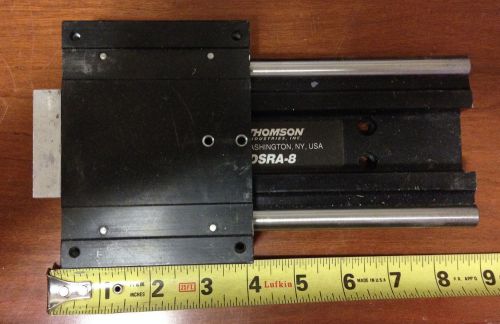 Thomson Industries 8&#034; RoundRail Linear Slide with stop, DSRA-8  Used