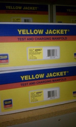 Yellow jacket 49967 titan 4v manifold 60&#034; plus ii hose r-22/404a/410a for sale