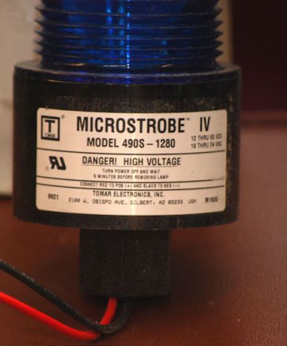 Tomar Microstrobe Model 490S- 12-80VDC, 16-24VAC Blue