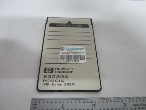 HP HEWLETT PACKARD MEMORY CARD 83230A PCMCIA BYTES SRAM  BIN#S2-49