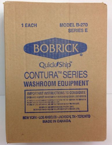 BOBRICK (Set of 2)Contura Washroom Stainless Hinged Lid B-270-62 NEW (2)