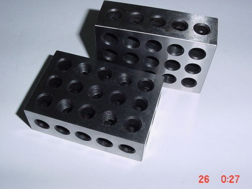 TWO SETS OF TWO HARDENED PRECISION STEEL 1-2-3 BLOCKS [4 blocks total]