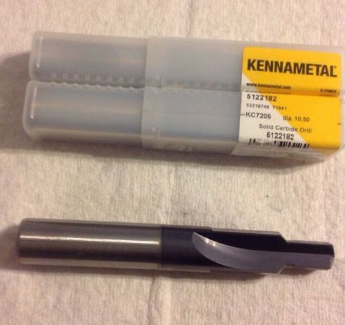 KENNAMETAL 5122182 KC7205 Carbide Step Drill 10.5MM DIA LOT OF 3