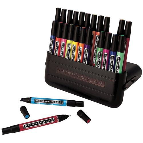 Prismacolor Premier Double-Ended Art Markers, Assorted Colors, 48/Pack