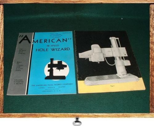 LOT OF 2 RADIAL DRILL 1938 AMERICAN TOOL WORKS CATALOGS #014