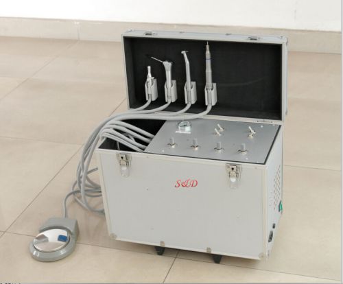 1 pc CE  Portable dental unit System Air compressor low high speed YS-PDU-A