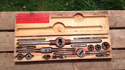 Pre-1940 Sears Craftsman Tap &amp; Die Set Original Milling Tools Nuts &amp; Bolts Steel