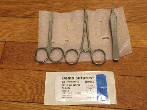 Authentic Suture Kit Medical Surgical Student Practice Or Survival Needle holder
