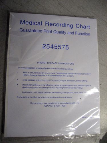 New 4ea 10-pak Medical Recording Chart Paper 2545575, EKG machines, ISO approved