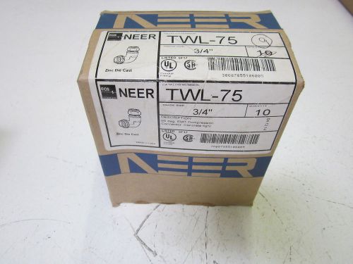 LOT OF 9 NEER TWL-75 CONDUIT FITTING 3/4&#034; *NEW IN A BOX*