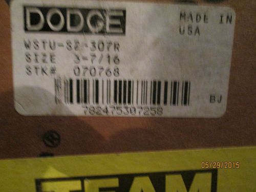 Dodge 070768 Wide Slot Take-Up Roller Bearing Unit S2000 Series 3-7/16&#034;