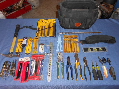 ELECTRICAL ELECTRIACIAN TOOLS LINEMAN DIAGONALS UNIBIT SELF TAPPERS KLEIN IDEAL