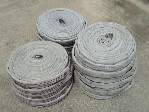 Fire hose 1” nh double jacket 50 ft rolls - used - tested with no leaks for sale