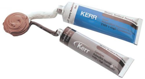 Kerr Permlastic Light Body Dental Impression Material Base &amp; Catalyst