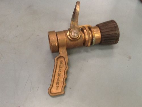 Elkhart brass military marine fire hose nozzle. 95 gpm for sale