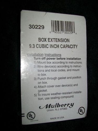 (LOT OF 4) MULBERRY (30229) 9.3 CUBIC INCH CAPACITY BOX EXTENSIONS NEW &amp; SEALED