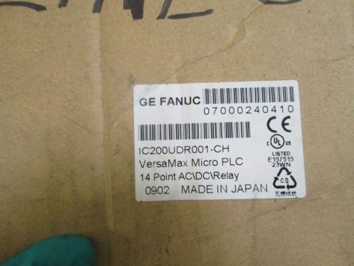 GE FANUC MICRO CONTROLLER IC200UDR001-CH *NEW IN BOX*