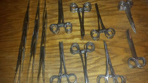 55 piece lotmedical surgical intruments hemostat needle holder scissors adsons