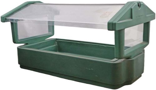 Cambro 4ft tabletop salad/food buffet bar w/double sided sneeze guard for sale