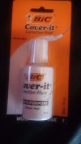 Bic White Out Cover It Correction Fluid Brand New First Class Shipping
