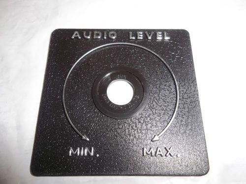 Audio Level FACEPLATE POTENTIOMETER Volume control POT Tube pre-amp knob plastic