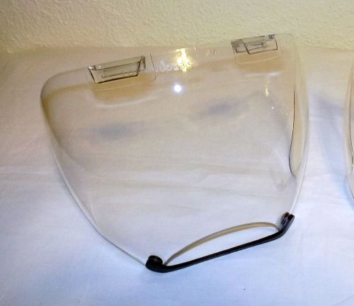 Msa mcu advantage millennium gas mask respirator clear outsert lens faceshield for sale